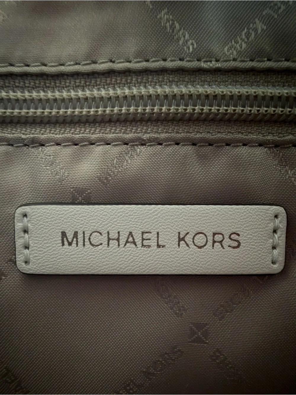 Michael Kors Manhattan Medium Optic White Neon Crossbody School Leather Satchel